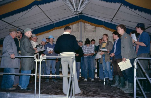 Probe nach Zeltaufbau