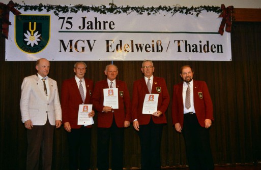 ?, Bruno Barthelmes, Otto Schuchert, Hermann Vogler, Helmut Hohmann (1.Vorsitzender)