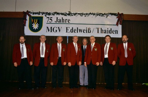 Helmut Hohmann, Richard Zentgraf, Otto Schuchert, Bruno Barthelmes, Ewald Winheim (Dirigent), Hermann Vogler, Norbert Henkel, Albrecht Büttner